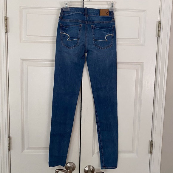 🎉HP🎉 AEO Super Stretch Jegging Jeans 0 Long - Picture 4 of 8